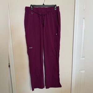 Grey’s Anatomy Women’s Wine Signature Scrub Pants Size M